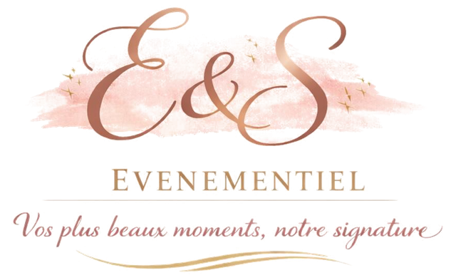 Logo E&S Évènementiel : vos plus beaux moments, notre signature